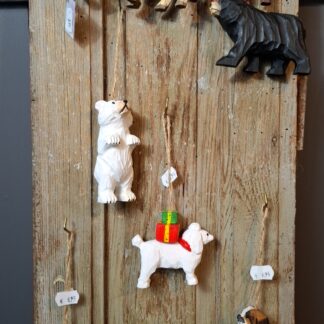Houten kerstdiertjes